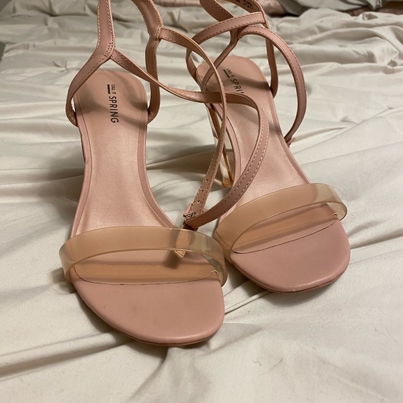 pink clear heels, size 10. - Picture 3 of 3